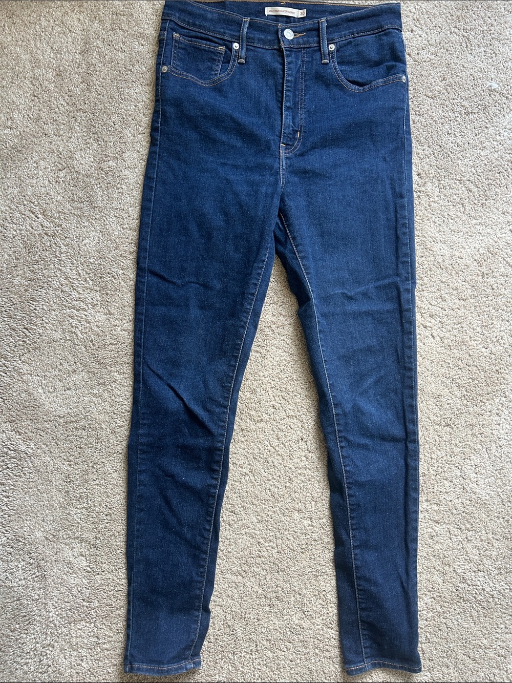 Levi’s Mile High Women’s Dark Blue Super Skinny Jeans